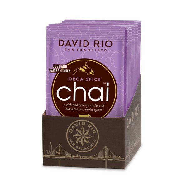David Rio Sugar Free Chai Tea Single Serve Packets, Orca Spice, 0.634 Ounce (Pack of 48)
