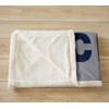Lacrosse Fleece Throw Blanket for Kids and Adults, Sherpa Ball