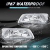 RAPOOSANS Driving Fog Lights Lamps Assembly for 2003-2007 Honda Accord