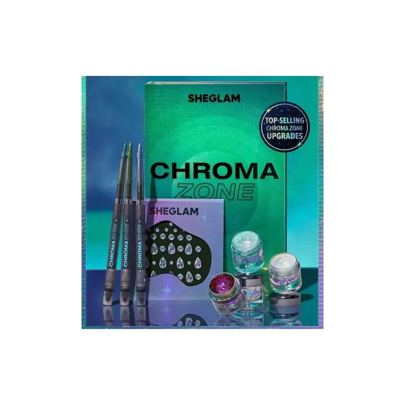 Colección Maquillaje Chroma Zone Glitter Alto Brillo Sheglam