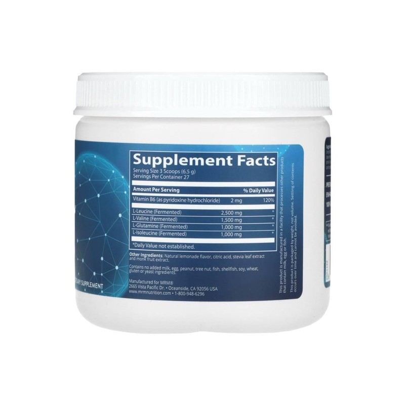 MRM BCAA+G Muscle Recovery Powder Lemon Flavor 180g (Purchased directly