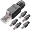 VCELINK Conectores RJ45 sin herramientas, enchufe modular Cat6 sin herramientas,