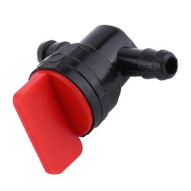 Universal 6 mm Fuel Tap Plastic Inline On Off Fuel Tap Replacement Suitable 1/4 Pipe Hose, Fuel Valves and Accessories