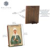 NKlaus Saint Matrona Wooden Icon 10 x 12 cm Christian