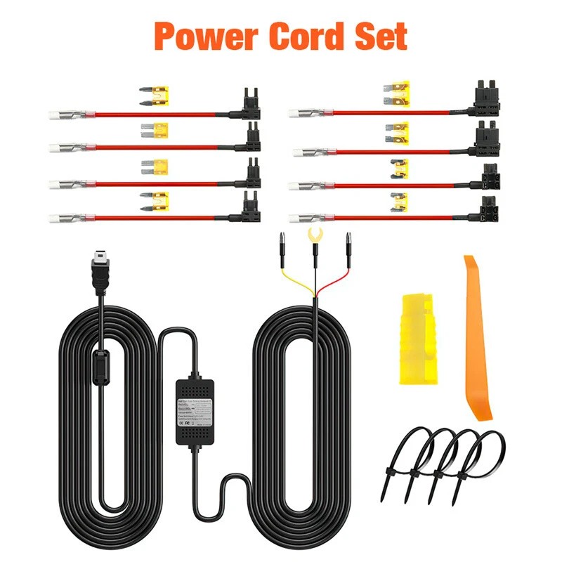 Universal Dash Cam Hardwire Kit Mini/Micro/USB C Hard Wire Cable