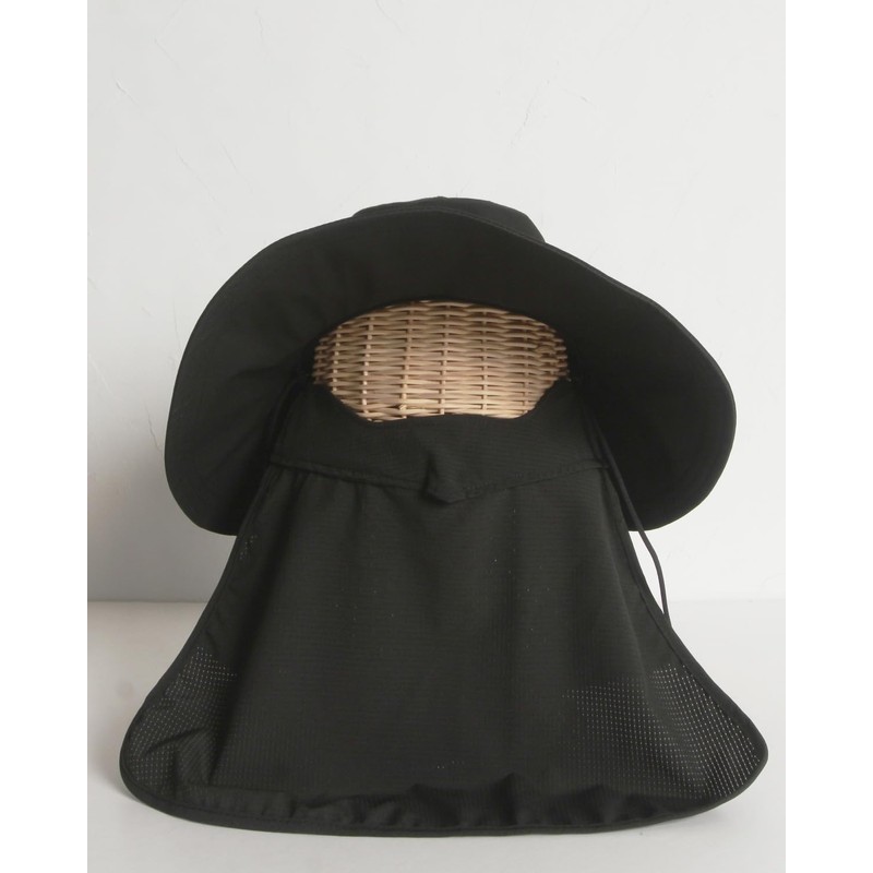 Mukii UV Protection Hat, 99.9% Light Blocking, Mukey, Black, Free