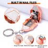 Makartt Nail Clipper Foldable Nail Cutter, Pink Gold Nail Trimmer,