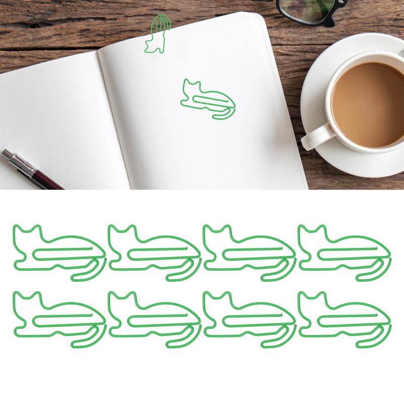 100 Pcs Cute Paper Clips Animal Shaped Fun Bookmark Document