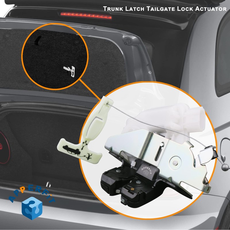 APPERFiT 68084367AD Decklid Trunk Latch Lock Actuator Compatible with Fiat