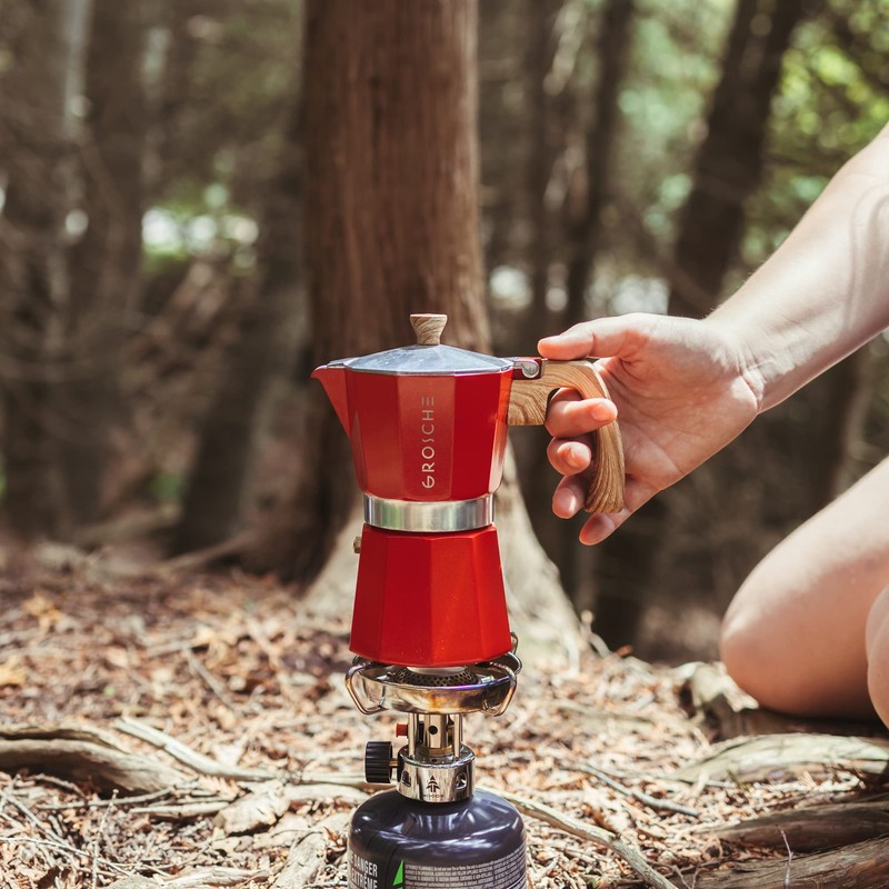 GROSCHE Milano Stovetop Espresso Maker Moka Pot 9 espresso Cup,