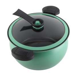 Big Capacity Non Stick Micro Pressure Cooker Multi Functional Kitchenware with Visual Lid for Home Cooking (5L)