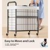 Laundry Hamper 3 Section, 145L Rolling Laundry Sorter Basket with