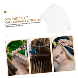 Mikinona 10pcs Professional Heat Shield Extensions Tape for Hair Hair Extension Glue Protector