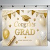 Graduation Backdrop Class of 2025 10x8ft Soft Gold Congrats Grad