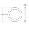 sourcing map Pack of 5 Nitrile Rubber Sealing Rings Metric