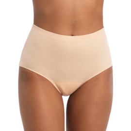 IRISMORII Incontinence Protective Underwear for Women Washable Leak Proof Comfort Bladder Control Panties Absorbency Seamless 1 Pack (Skin, S)