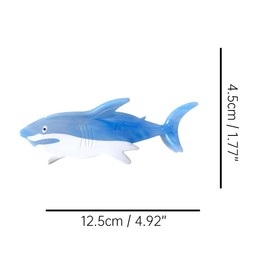 Funny Big White Shark Hair Clip,Cute Acetate Hair Claw,Small Hair Clips for Women,Novelty Hair Clip,Sky Blue