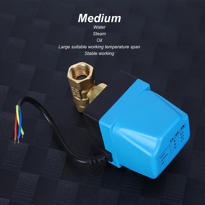 Electric Ball Valve 2‑Way 3‑Wire 2‑Control IP68 Protection Synchronous Motor