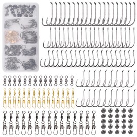 Fishing Hook Snap Swivels Sinker Assortment Fishing Tool Baitholder Hooks Circle Hooks Octopus Hook Terminal Tackle Lure Bait Kit Fishing Accessories 50pcs/150pcs
