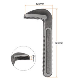 HARFINGTON Pipe Wrench Hook Jaw 48" Plumbing Wrench Replacement Jaws Carbon Steel for 48" Adjustable Wrench