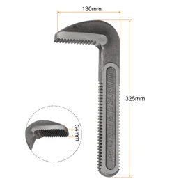 HARFINGTON Pipe Wrench Hook Jaw 48" Plumbing Wrench Replacement Jaws Carbon Steel for 48" Adjustable Wrench