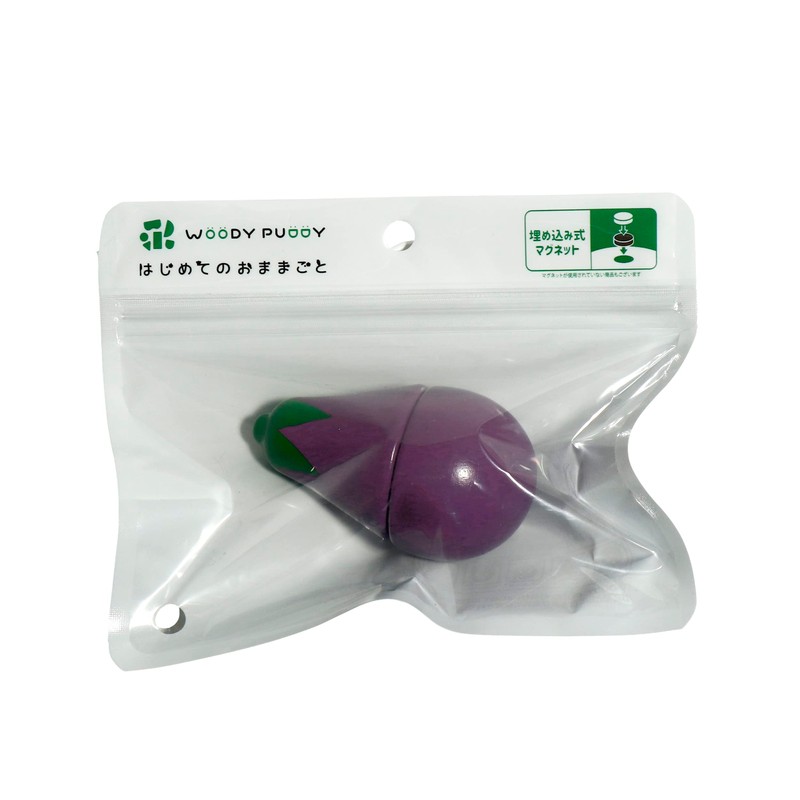 First Play Play Eggplant Magnet Wooden Toys Educational Toy Pretend