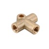 Brass Brake Pipe Fitting 3 Way Adaptor 3/8" UNF x