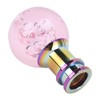 Manual Shift Knob Gear Stick Shifter Pink Crystal Bubble with