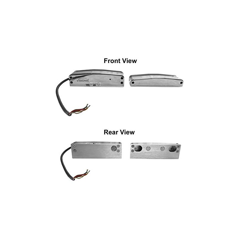Visionis VIS-DP105GD-FSA-LED Electric Drop Bolt Lock 1700lbs for Full Glass