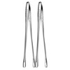 2 Pcs 11 Inches Korean BBQ Tongs Stainless Steel Grill