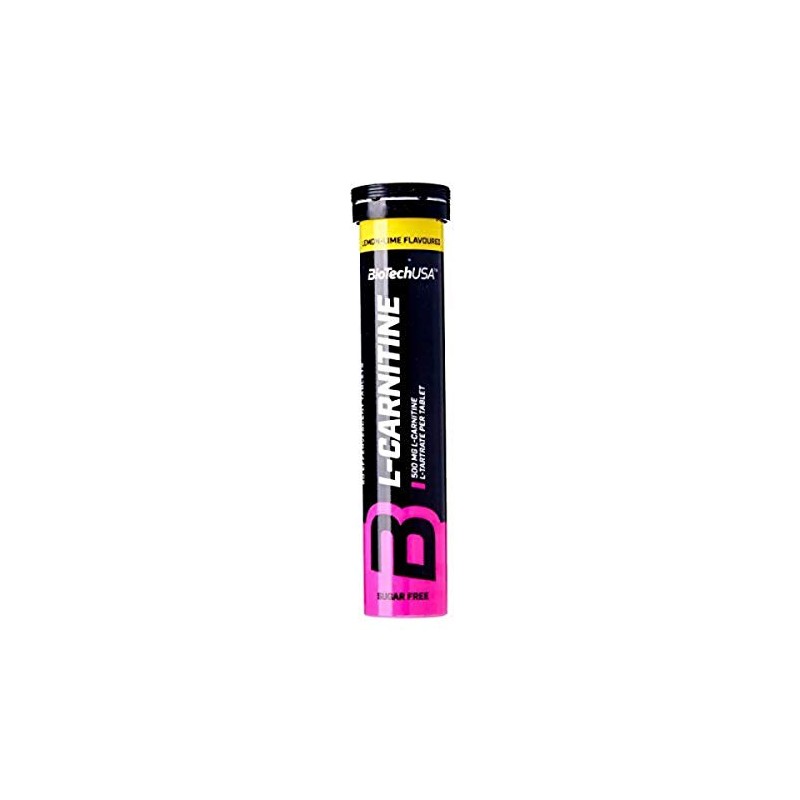 Biotech USA Effervescent L-Carnitine 500 mg Lemon Lime 20 Tablets
