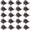 Double Roller Catch Cabinet Latch,20Pcs Hardware Roller Catch Brown Antique