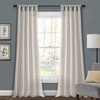 Lush Decor Burlap Knotted Tab-Top Window Curtain Panel Pair, 45"W