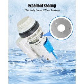 ULZOZN Toilet Seal Gasket Fit for TOTO Aquia Toilet ST464M 412M 413M 416, Flush Valve Gasket Replace 9BU064E 9BU102E, 3pcs