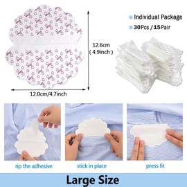 Underarm Pads, Pack of 30 Sweat Pads, Armpits, Women, Men, Anti Sweat Pads, Sweating Armpit Pads