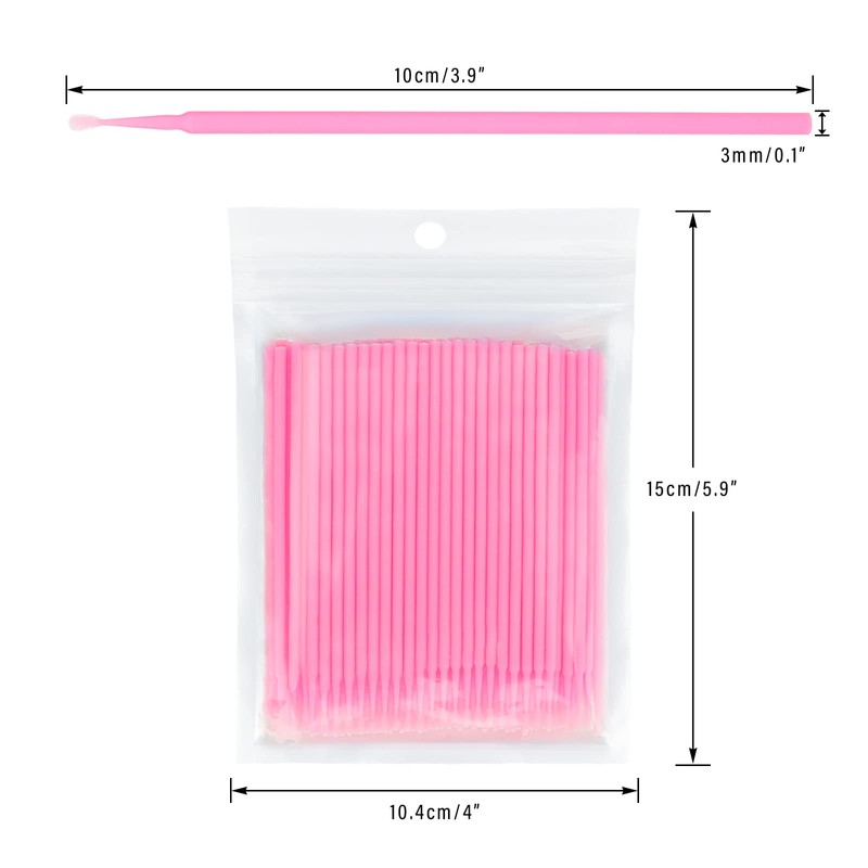 G2PLUS 500PCS Cotton Swabs, Disposable Micro Applicators Brush for Makeup