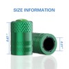 CKAuto 4 Pcs Aluminum Tire Valve Stem Caps with N2