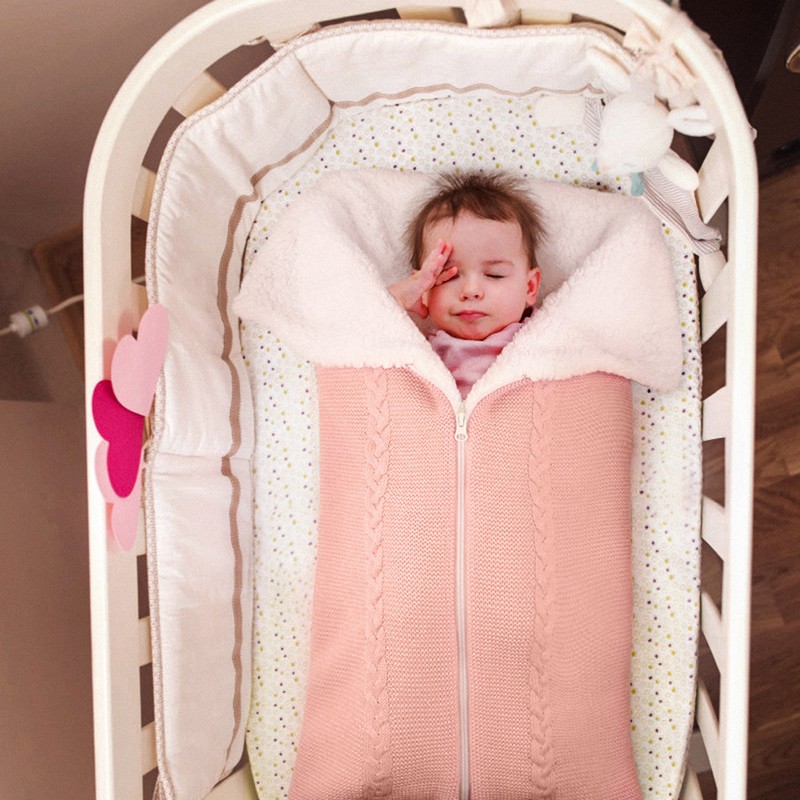 Autumn Winter Baby Warm Blanket Newborn Wrapped Sleeping Bag Stroller