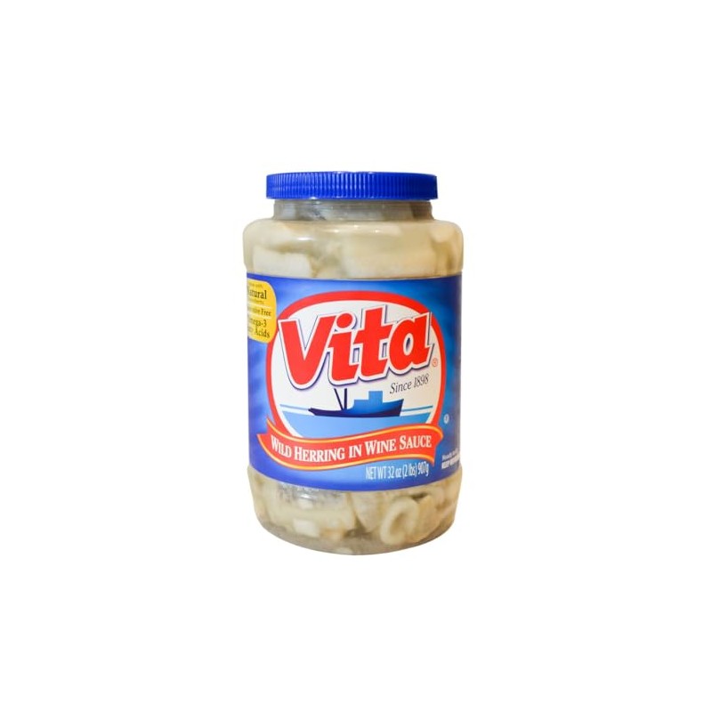 Vita Herring in Wine Sauce, 32oz (Pack of 6)