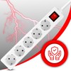 Retoo Power Strip 5-Way Multiple Socket with Switch and 5
