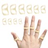 Jinzhenhong Pack of 10 Oval Finger Splint Finger Guards for