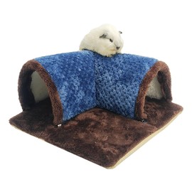 YMXWAN Rodent Collapsible Guinea Pig (Cavia Porcellus) Cuddly Tunnel for Small Animals, 34 x 34 cm