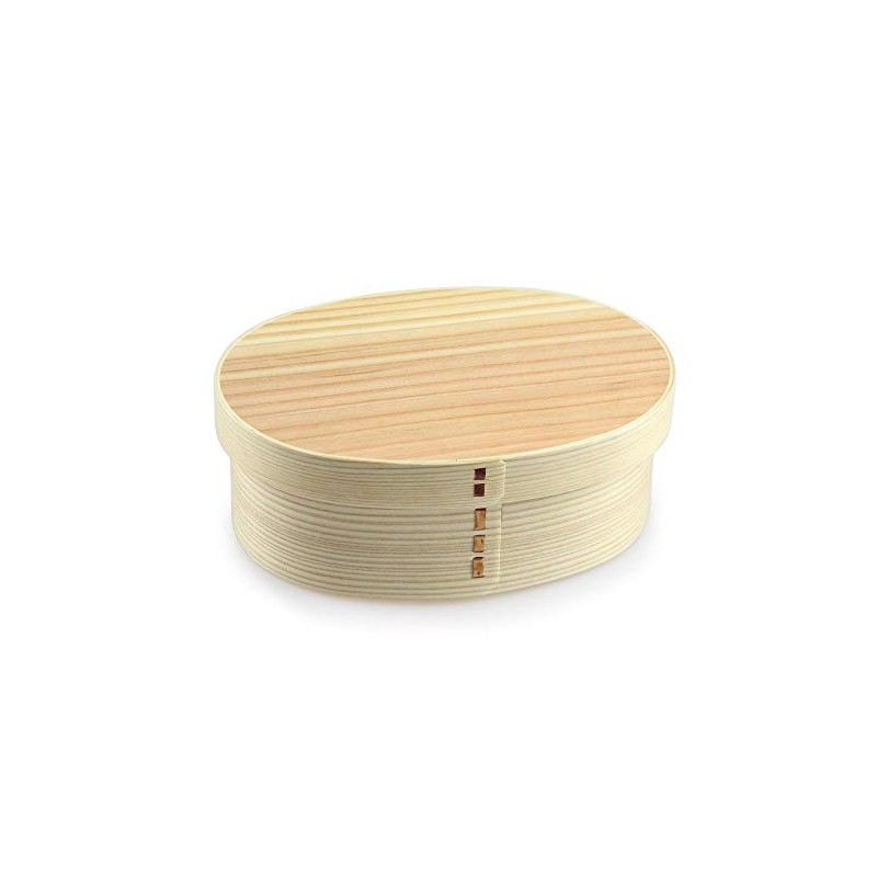 Eemon (祭りのええもん) Bentwappa Natural Bento Box, Finished in Japan, Oval