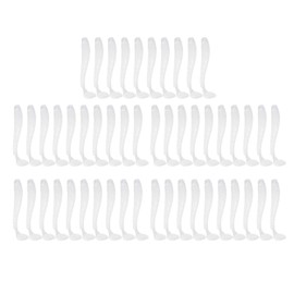 Soft Fishing Lures,Fishing Soft Lures, Soft Plastic Worm Lures White,50pcs Soft Fishing Lures Baits Set, 5cm Plastic Fishing Bait T Tail Grub Worm Baits Fish Tackle Accessory 9 Colors (Pearl White)