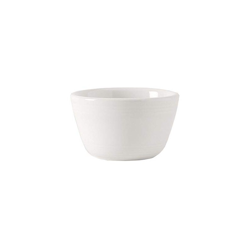 Tuxton Home THCWB0752-6B Concentrix Ceramic Mini Bowl, 7.5-Ounce, White