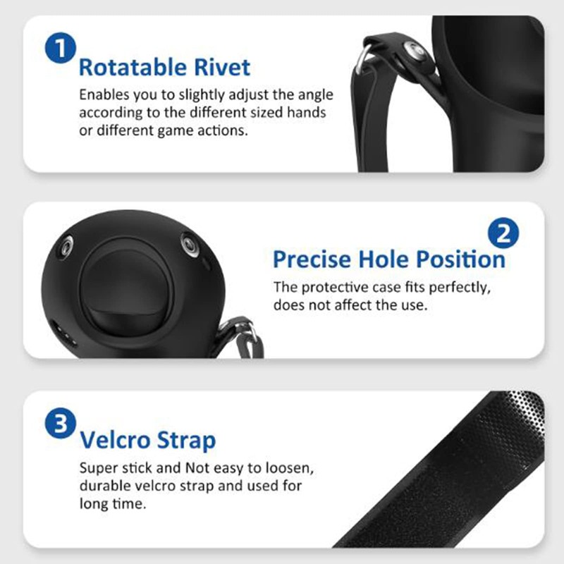 VR Touch Controller Grip Cover Compatible with Meta Quest Pro,