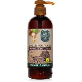 Eyup Sabri Tuncer Crema Humectante Corporal y Manos de Aceite de Macadamia Natural 250 ml, Hidratante Natural para Cuerpo y Manos, Vegana, Sin Gluten, Proporciona una Hidratación Eficaz y Duradera sin Sentir Grasa en tu Piel, Enriquecido con Vitamina E qu