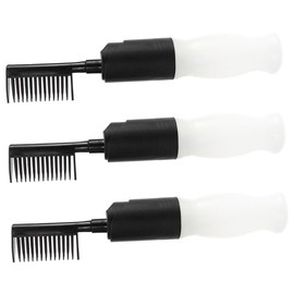 Baluue 3pcs Hair Dye Bottle Scalp Bottle Applicator Bottle for Hair Oil Hair Color Bottle Oil Applicator Bottle for Hair Oil Dispenser for Hair Squeeze Bottles Root Bottle The Pet Black