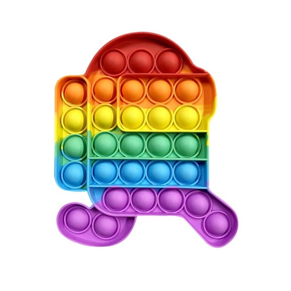 colors Rainbow Pop it fidget toy- Stress reliever Push pop