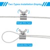 PATIKIL 6pcs 6mm Hole Wire Rope Clips 304 Stainless Steel